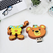 Portable Cartoon Shape Silicone USB Pen drive / Flash disk (15 GB With Baby Rhymes Song / 1 Pc)