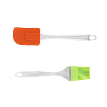 Kitchen tool set including large brush and spatula