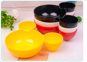 Kids snack serving plate with compartments