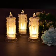 Collection of big size flameless candles.