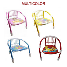 1257 Multicolor Cartoon Design Baby Chair With Metal Backrest Frame  Sound Seated Soft Cushion For Kids  Toddlers (Moq - 4 Pcs)