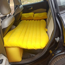 8043 Car Inflatable Bed With 2 Pillows   Air Pump (Portable) For Travel Camping Vacation  Polyester Inflatable Travel Car Bed Air Sofa With Two Inflatable Pillow And Air Pump For Car Back Seat Air Pump Random Colour