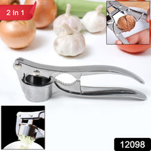 2 In1 Garlic Masher Premium Garlic Press  Walnut Cracker Opener (1 Pc)